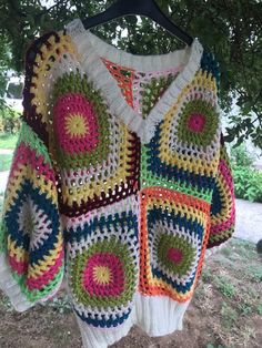 colorful with motifs elegant sweater sweater szes Width 48 cm / 18,8inches   Height 60cm /23,6nches Arms 30/11,8   It can be washed in the hand wash program at 30 C (36 F)    It was crocheted with care and love for you.    You can ask your questions about the cardigan. 💬   You can message us for your customized orders. 💬 Multicolor Cotton V-neck Cardigan, Multicolor V-neck Cotton Cardigan, Multicolor V-neck Cardigan One Size, Oversized Multicolor Patchwork Sweater, Multicolor Patchwork Knit Sweater, Bohemian Multicolor Summer Sweater, Green Bohemian Knit Sweater, Multicolor Patchwork V-neck Sweater, Multicolor V-neck Cardigan With Patchwork