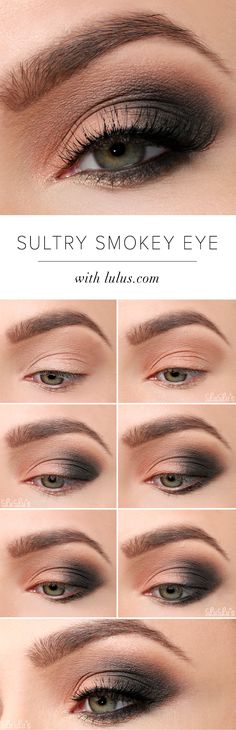 LuLu*s How-To: Sultry Smokey Eye Makeup Tutorial at LuLus.com! Machiaj Smokey Eyes, Fix Broken Makeup, Eyeliner Trends, Broken Makeup, Hazel Eye Makeup, Make Up Tutorials, Smokey Eye Tutorial, Linda Hallberg