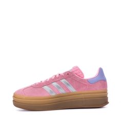 The adidas Gazelle Bold Youth Sneakers are ready for the skate park but cool and sleek enough to wear around town. For an added touch, they have a textured collar, which only adds to their appeal. And with a color scheme this bright, they will be sure to catch onlookers' attention.Features adidas three-stripe design. Rubber platform outsole. Textured tongue. Upper: Suede. Lace-up. Adidas Pink Platform Sneakers For Streetwear, Sporty Adidas Platform Sneakers, Casual Adidas Platform Sneakers In Synthetic Material, Casual Adidas Platform Sneakers With Synthetic Material, Casual Adidas Logo Platform Sneakers, Adidas Sporty Platform Sneakers For Streetwear, Sporty Adidas Platform Sneakers For Streetwear, Adidas Logo Sporty Platform Sneakers, Adidas Logo Sporty Platform Sneakers For Sports