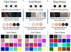 COLOUR CODE Clear Winter Palette, Color Analysis Winter, True Winter Color Palette, Winter Blonde Hair, Cool Winter Color Palette, Winter Blonde