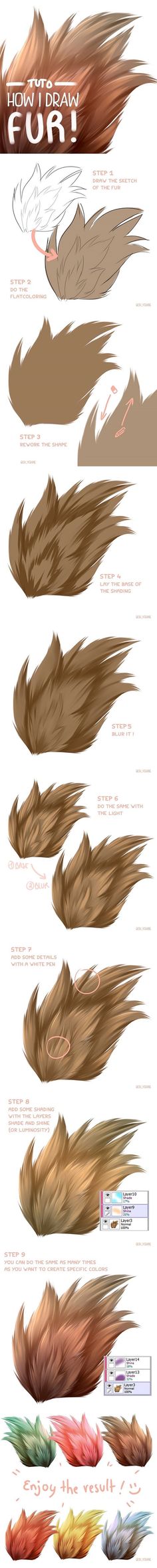 different types of hair are shown in this graphic style, including long and short strands