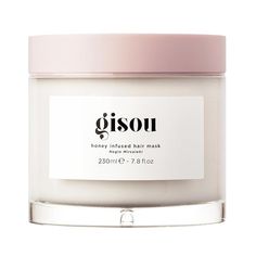 Gisou Honey Infused Hair Mask to Hydrate and Repair for Softer, Stronger, More Manageable Hair (7.8 oz) Gisou Hair Mask, Aesthetic Hair Care, Nourishing Hair Mask, Skincare Sephora, Best Hair Mask, Deep Conditioning Hair, Hair Mask For Damaged Hair, Towel Dry Hair