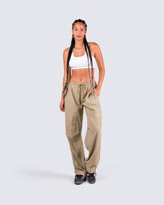 This 2 piece set is the ultimate vibe 👏 Comfy, sleek, and stylish - a white tank paired with parachute pants is the kind of look that gives off an effortless vibe that everyone will be trying to imitate 😌 Summer Cotton Athleisure Cargo Pants, Sporty Cotton Parachute Pants For Summer, Summer Athleisure Cargo Pants For Loungewear, Sporty Summer Pants For Everyday, Sporty Summer Parachute Pants For Loungewear, Sporty Everyday Cargo Pants, Sporty Wide Leg Parachute Pants For Summer, Summer Relaxed Fit Cargo Pants For Everyday, Sporty Summer Parachute Pants For Streetwear