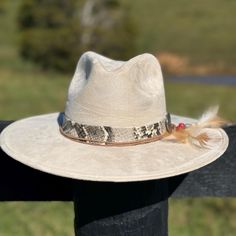 Faux Felt  Brim is 3 1/2" AdultSMLXL American:6 3/46 7/877 1/87 1/47 3/87 1/27 5/8 Inches21 1/221 7/822 1/422 5/82323 3/823 3/424 Centimeters:5455565758596061 Adjustable Fedora Costume Hats For Fall, Western Adjustable Hats For Fall, Adjustable Cream Hat For Western-themed Events, Adjustable Top Hat For Country Events In Fall, Cream Adjustable Hat Band For Kentucky Derby, Adjustable Cream Hat Bands For Western-themed Events, Country Style Cream Hat Band For Festivals, Country Style Cream Hat Bands For Festivals, Western Wide Brim Adjustable Costume Hat