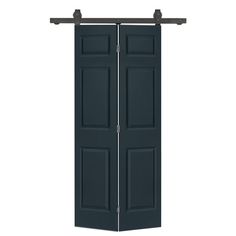 an open black door on a white background