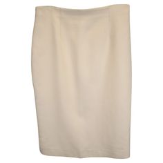 Experience The Pinnacle Of Elegance With The Alexander Mcqueen Knee-Length Skirt In White Viscose. The Classic Silhouette And Pristine White Color Combine To Create A Luxurious And Versatile Piece That Exudes Timeless Sophistication. Alexander Mcqueen Knee-Length Skirt In White Viscose Condition: Excellent Signs Of Wear: No Retail Tag But Brand Tag On., Never Been Used., Unused Or Used Once, But As Good As New. Packaging: None Color: White | Ivory Material: Viscose Size: Eu48/Us12/Xl Measurement White Relaxed Pencil Skirt, Elegant Style, Elegant White Relaxed Pencil Skirt, White Elegant Long Pencil Skirt, Elegant Long White Pencil Skirt, Classic Formal Long Skirt, Classic Long Skirt For Formal Occasions, Classic Silk Midi Skirt, Classic Fitted Silk Skirt, Classic White Knee-length Skirt