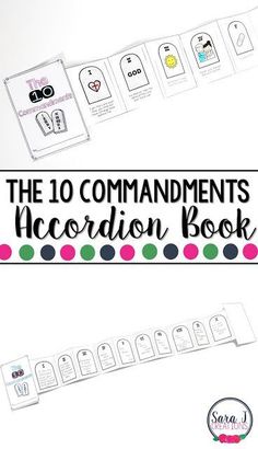 the ten commandments of an accordion book