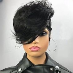 Category:Human Hair Capless Wigs; Gender:Women's; Wig Type:Cosplay Wig,Natural Wigs; Occasion:Daily Wear,Party  Evening; Age Group:Adults; Wig Length Range:6; Color Shade:Natural Black; Density:130%; Origin of Hair Donors:Brazilian Hair; Hair Material:Human Hair; Cap Construction:Machine Made,Capless; Texture:Body Wave; Length:Long; Features:Adjustable,Natural Hairline,For Black Women; Heat Resistant:Yes; Listing Date:06/03/2024; Cap Circumference:; Front to Back:; Nape of Neck:; Side to Side Across Forehead:; Side to Side Over Top:; Temple to Temple Across Back:; Hairstyle:Pixie Cut; Can Be Permed:Yes Lace Front Wig With Bangs, Short Hair Updos, Black Pixie Cut, Pixie Cut Wigs, Short Hair Pixie Cuts, Short Human Hair Wigs, Cheap Human Hair, Wig Short, Pixie Cut Wig