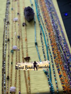 I'm pleased to offer my handmade waist beads to you at wholesale pricing. With these strands you will be able to make at minimum 2x profit off of your initial investment( depending on your markup). All waist beads will be traditional tie-ons on a standard 50inch string. These waist beads will be seed bead and accent beads. As well as a option for crystal waistbeads. There are 3 design options to choose from 1.Intuitive design- Leave it to me and I'll intuitively create all the waist bead strands Bohemian Multi-strand Waist Beads For Gift, Bohemian Multi-strand Waist Beads As Gift, Spiritual Hand-strung Waist Beads For Festivals, Handmade Bohemian Waist Beads As A Gift, Handmade Bohemian Waist Beads For Gift, Bohemian Handmade Waist Beads As A Gift, Handmade Multi-strand Waist Beads As Gift, Handmade Multi-strand Waist Beads For Gift, Bohemian Oval Beads Waist Beads For Festival