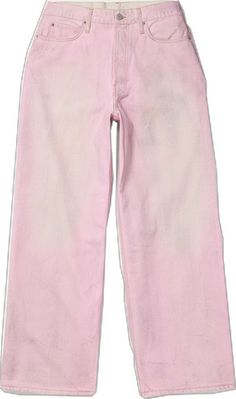 Summer Pink Distressed Jeans, Pink Wide Leg Jeans For Streetwear, Pink Distressed Summer Jeans, Pink Distressed Jeans For Summer, Summer Distressed Pink Jeans, Pink Relaxed Fit Denim Pants, Pink Relaxed Fit Wide Leg Jeans, Pink Distressed Cotton Jeans, Pink Jeans For Summer Streetwear