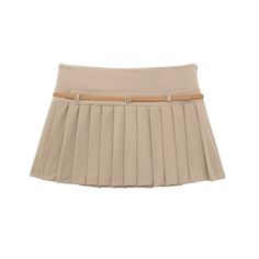 Lasaky - High-Waisted Belted Pleated Skirt for a Stylish and Flattering Look Bodycon Dresses Casual, Cloth Belt, Skirt Belt, Strapless Tops, Slim Fit Shorts, Spring Style, Pleated Mini Skirt, Embellished Dress, Sweaters Knitwear