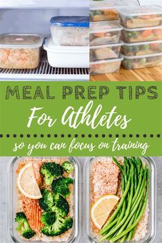 the meal prep tips for athletes so you can focus on training and eating healthy food