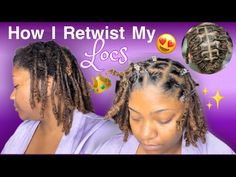 How I Retwist My Locs | Beginner Friendly + Products - YouTube Products To Retwist Locs, How To Retwist Locs At Home, Best Products For Loc Retwist, Best Gel For Retwisting Locs, Diy Retwist Locs, Self Retwist Locs