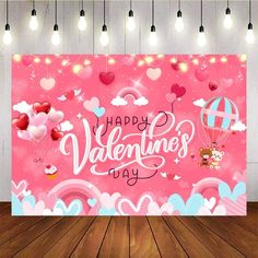 Mocsicka Happy Valentine's Day Backdrop – Mocsicka Party Happy Valentine's Day, Happy Valentine's