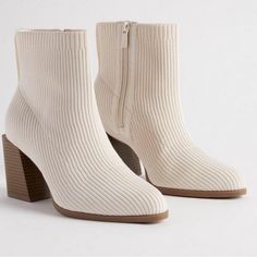 Torrid Stretch Ribbed Knit Bootie Nwt Brand: Torrid Color: Ivory Size: 8 Extra Wide Width Extra Wide Width (Ww): Our Unique Fit Gives You Extra Wide Width And Extra Room Around Your Whole Foot. Extra Cushioned Footbed. Heel Height: 3" Materials + Care Man-Made Materials. 100% Fabric. Imported. Pointed Toe. Stretch Ribbed Knit. Taupe Ankle Boots, Leopard Print Booties, Grey Ankle Boots, Ankle Heels, Unique Fits, Low Boots, Black Ankle Booties, Lace Up Booties, Wide Boots