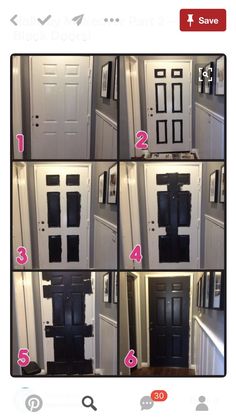 the instructions for installing and painting a front door with glass inserts on each side