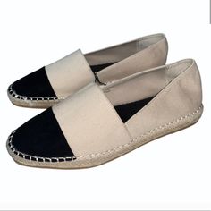 Us Size 41/10. New With Tags. Canvas Tan And Black Material. Great For Summer! Zara Casual Espadrilles For Beach, Zara Espadrilles For Spring Beach, Zara Espadrilles For Beach In Spring, Zara Casual Espadrilles For Spring, Zara Beach Espadrilles For Spring, Casual Zara Espadrilles For Spring, Tie Up Espadrilles, Denim Espadrilles, White Espadrilles