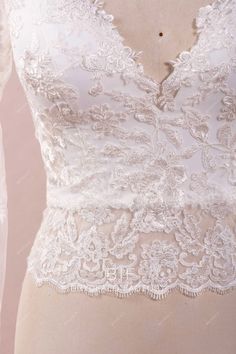 This designer V-neck bridal bolero composed of see-through long sleeve lace jacket with spaghetti straps sweetheart neck crepe crop top wedding separate underneath. An elegant wedding top could complement all styled bridal skirt. shown color light ivory bra support yes boning yes closure lace top+side zipper, bustier+lace up lining partially lined Bolero Wedding, Bridal Bolero, Bridal Skirts, Wedding Top, Lace Jacket, Sweetheart Neck, Support Bras, Bridal Lace, Long Sleeve Lace