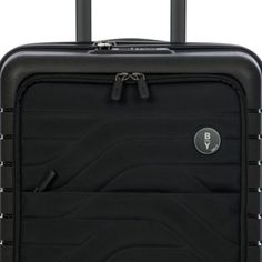 Bric's By Ulisse 21 Expandable Carry On Spinner Suitcase with Pocket Rectangular Black Briefcase For Trips, Black Rectangular Briefcase For Trip, Black Cases With Luggage Sleeve For Trip, Black Travel Cases With Luggage Sleeve, Black Travel Luggage With Case Included, Black Luggage With Case For Travel, Black Rectangular Travel Briefcase, Black Rectangular Briefcase For Travel, Spinner Suitcase