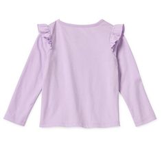 Featuring a ruffle shoulder detail, this t-shirt from Okie Dokie's toddler and little girl's collection is an easy-to-wear wardrobe essential. Cut for a regular-fit, it's made from a soft cotton blend with a round neckline and long sleeves. Team it with a denim jumper and Mary Jane shoes.2nd Piece Sleeve Length: Long SleevesClosure Type: Pullover HeadFit: Regular FitNeckline: Round NeckSleeve Length: Long SleeveApparel Length: 15.5 InchesFiber Content: 60% Cotton, 40% PolyesterCare: Machine Was… Denim Jumper, Okie Dokie, Jane Shoes, Mary Jane Shoes, Baby Tshirts, Shirts & Tops, Wardrobe Essentials, Round Neckline, Shirt Shop