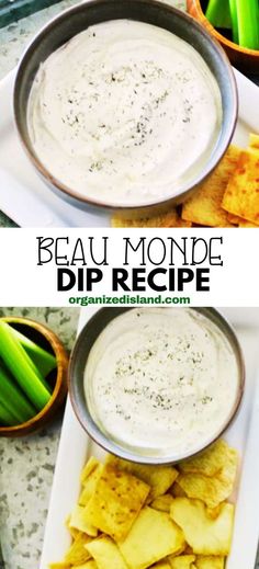 the dip recipe is ready to be eaten