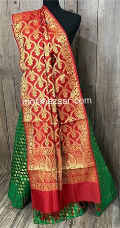 Set of Banarsi dupatta and brocade skirt with a big flare. Skirt Length: 40 inches  Skirt Waist : Drawstring waistband, One size ( fits upto 38 inches waist) Celebration Banarasi Silk Sharara With Dupatta, Celebration Sharara With Dupatta In Banarasi Silk, Festival Celebration Banarasi Silk Sharara, Brocade Saree With Sheer Dupatta For Navratri, Navratri Brocade Saree With Sheer Dupatta, Eid Long Skirt Traditional Wear With Dupatta, Eid Traditional Wear With Dupatta And Long Skirt, Eid Long Skirt With Dupatta, Bollywood Style Skirt With Sheer Dupatta For Festive Occasions