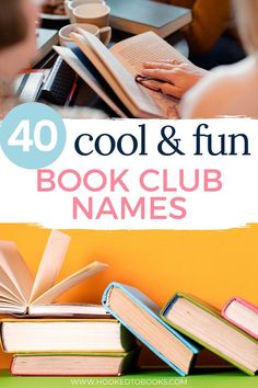 the words cool and fun book club names