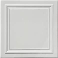 an image of a white square paneled ceiling tile with no pattern on the surface