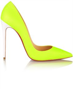 Christian Louboutin So Kate 120 neon leather pumps Neon Boutique, Neon Shoes, Red High Heel Shoes, Brian Atwood Heels, High Heels Outfit, Louboutin Pigalle, Christian Louboutin Outlet, Louboutin So Kate, Red Bottom Shoes