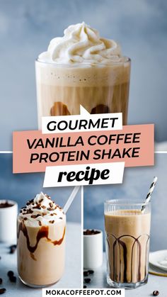 Indulge in a gourmet vanilla coffee protein shake that’s rich, creamy, and packed with protein! Perfect for breakfast or a post-workout treat, it’s a flavorful way to get your daily dose of protein. #VanillaCoffee #ProteinShake #HealthyDrinks #CoffeeLovers Keto Protein Shake Coffee, Protein Shake With Instant Coffee, Vanilla Coffee Protein Shake, High Protein Shakes With Powder, Blendjet Protein Shakes, Butter Pecan Protein Shake, Protein Shake With Vanilla Powder, Ice Coffee With Premier Protein, Protein Coffee With Premier Protein