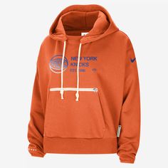 Our Standard Issue Knicks hoodie combines classic looks with a performance feel for today's athlete. Sweat-wicking tech helps you stay dry and an oversized fit helps keep you comfortable. Nba New York, French Terry Fabric, New York Knicks, Active Wear For Women, Nike Dri Fit, Blue Fashion, Classic Looks, French Terry, Dri Fit