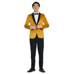 This Boys 2-16 OppoSuits Dinner Jacket & Bow Tie Set is the perfect ensemble for any special occasion. This Boys 2-16 OppoSuits Dinner Jacket & Bow Tie Set is the perfect ensemble for any special occasion. FEATURES Includes: jacket and bow tie Long sleeves Button closure 2 faux pockets Slim fitFABRIC & CARE Polyester Machine wash Imported Size: 10. Color: Multicolor. Gender: male. Age Group: kids. Winter Semi-formal Single-breasted Sets, Classic Festive Party Suits, Formal Long Sleeve Sets For Fall, Semi-formal Winter Sets With Suit Collar, Formal Winter Single Breasted Set, Festive Notch Lapel Tuxedo, Classic Festive Suits For Semi-formal Occasions, Winter Party Sets With Suit Collar, Single Button Tuxedo For Parties