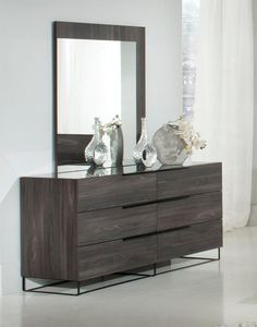 Vigfurniture Nova Domus Enzo Italian Modern Grey Oak Mirror