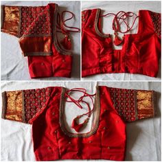 Chilly red kanchipuram silk blouse with beautiful hand emb (aari ) done with golden beads and stones. It can be customized to any colour and size. Pl leave a msg for customization. Product colour may slightly vary due to photographic lighting sources or your device settings. For customization i will send you the measurement chart which you can fill and send it back to me . Maroon Color Blouse Aari Work, Designer Red Choli With Zari Weaving, Red Paithani Silk Pre-draped Saree With Unstitched Blouse, Red Pre-draped Saree With Unstitched Blouse In Paithani Silk, Red Zari Weaving Blouse For Festivals, Red Blouse With Zari Weaving For Festivals, Red Bollywood Blouse With Zari Weaving, Bollywood Style Red Blouse With Zari Weaving, Red Blouse With Zari Weaving In Traditional Drape