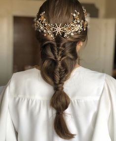 Unique Hairstyles, Up Hairstyles, Hair Jewelry, Bridal Makeup, Perfect Wedding, Braided Hairstyles, Long Hair