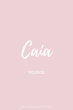 the word caja is written in white on a pink background