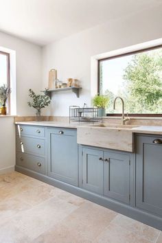 the kitchen is clean and ready for us to use in its new owner's home