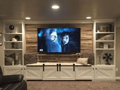 #Promotion 22 Essential modern tv wall units Tricks To Fuel Your Imagination #basementideas Living Room Tv Wall Decor, Built In Tv Cabinet, Basement Finishing Systems, Desserts Apple, Sofa Layout, Home Entertainment Centers, Tv Wall Decor, Large Tv, Basement Bedrooms