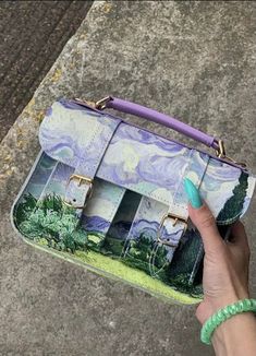 Bag Painting, Stylish School Bags, Upcycled Bag, Unique Handbags, Diy Bags Patterns