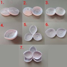 instructions on how to make paper plates with spirals and holes in the middle for serving