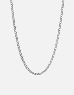 Handcrafted in sterling silver, this understated 4mm men's Cuban chain link is a more substantial version of our original necklace. Wear it alone or layered with others for an elevated yet easy accent to any look. | Miansai 4mm Cuban Chain Necklace, Size:22 in Mens Chains, Photo Chain, Cuban Chain Necklace, Original Necklace, Pearl Chain Necklace, Urn Necklaces, Handbag Charms, Chains Necklaces, Polish Silver