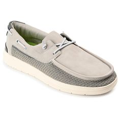 Vance Co. Mens Carlton Casual Slip-on Sneaker  A summer vacation-ready boat shoe you can slip on at a moment's notice. The Carlton by Vance Co. features soft vegan leather and fabric uppers topped with a classic tie detail. A 6 mm Tru Comfort Foam™ footbed offers all-day support, and a Hybrid EVA/rubber outsole combines light-weight flexibility and durability. All measurements are approximate and were taken using a size 9. Please note measurements may vary slightly by size.      Heel height: App Summer Low-top Boat Shoes With Rubber Sole, Casual Slip-on Summer Boat Shoes, Casual Low-top Boat Shoes For Summer, Boat Shoes With Textured Sole And Slip-on Design, Slip-on Boat Shoes With Textured Sole, Casual Summer Boat Shoes With Rubber Sole, Synthetic Slip-on Boat Shoes With Cushioned Footbed, Casual Slip-on Boat Shoes With Ortholite Insole, Casual Slip-on Boat Shoes