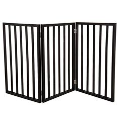 an open wooden gate on a white background