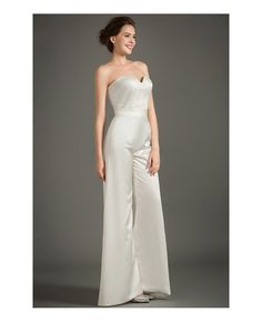 Shop high-end chic sweetheart satin long jumpsuit for mature bride online. Custom-made any size or color. Pro since 2009. Elegant Floor-length Strapless Jumpsuit For Formal Occasions, Elegant Formal Floor-length Strapless Jumpsuit, Elegant Strapless Jumpsuit With Sweetheart Neckline For Party, Elegant Strapless Jumpsuit With Sweetheart Neckline For Evening, Elegant Strapless Jumpsuits And Rompers, Elegant Satin Jumpsuit Or Romper In Solid Color, Elegant Fitted Satin Strapless Jumpsuit, Elegant Jumpsuits And Rompers With Sweetheart Neckline For Party, Fitted Solid Color Jumpsuit For Wedding