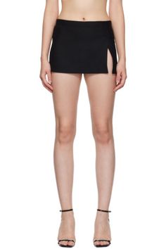 Miaou: Black Micro Miniskirt | SSENSE Miniskirt Outfits Summer, Micro Miniskirt, Micro Skirt, Micro Mini Skirt, Miniskirt Outfits, Black Mini Skirt, Mesh Dress, Accessories For Women, Fashion Inspo Outfits