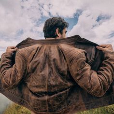 A jacket with its own personality, hence its deserved name: Death Valley Café Racer Jacket. We created this garment based on all the aspects of a café racer jacket: Padded shoulder, a stretching stitch in elbows for flexibility, and a comfy neck. It also has a quilted lining in a vertical pattern to provide warmth. Made from our cocoa brown lamb leather  in distressed  finish, will provide a sense of vintage and worn jacket. The only question here is: are you ready to hit the road? Leather is no Bike Leather Jacket Men, Leather Jacket Back View, Live Aesthetic, Mens Leather Jacket Vintage, Brown Leather Jacket Men, Bike Leathers, Leather Jacket Men Style, Mens Leather Accessories, Men Bodies