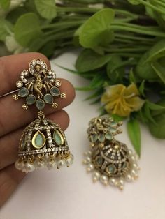 Gorgeous gold plated Earrings with high quality Cz Stones. Suitable for any kind of outfits like lehenga, Evening Gowns, trousers, Sarees, Kurtis and Denims  Most eligible gift for someone you love and someone very special for you. Light weight earrings Suitable to wear in any kind of occasions and ceremonies.  Best gift for her Birthday. Earrings : 1 pair Sabyasachi Earrings, Desi Jewelry, Birthday Earrings, Earrings Indian, Pakistani Jewelry, Best Gifts For Her, Indian Earrings, Light Weight Earrings, Gold Plated Earrings