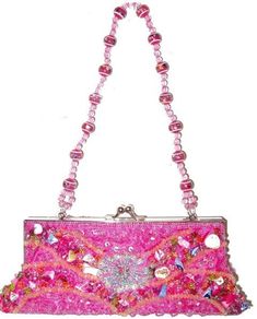 This cool purse is fully sequin beaded front & back tip to tip. Perfect for pairing up with your costume or to carry with you in event! Pink Fushia, Sequin Purse, Top Handle Bags, Sequin Beading, Purses And Handbags, Top Handle, Hot Pink, Sequin, Top Handle Bag