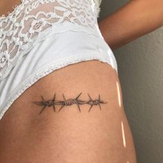 Inner Elbow Tattoos, Barbed Wire Tattoo, Minimalist Tattoo Ideas, Bull Tattoos, Elbow Tattoos