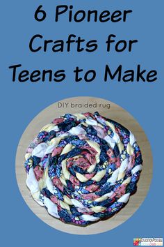 a blue book with the title 6 pinner crafts for teens to make